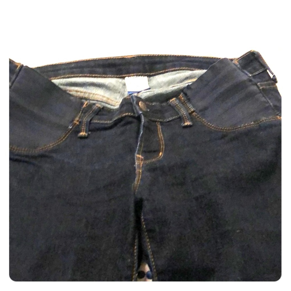 Maternity elastic waist jeans